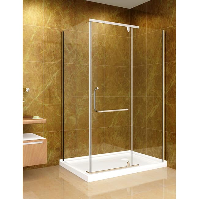 Aston Clear 48x35-inch 10mm Glass Shower Enclosure/ Base