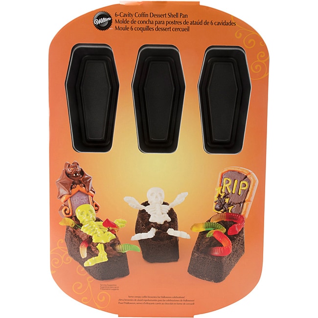 Wilton Nonstick 6 Coffin Halloween Baking Pan