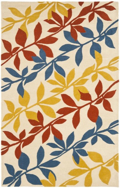 Safavieh Handmade New Zealand Wool Barber Beige Rug - 5' x 8'