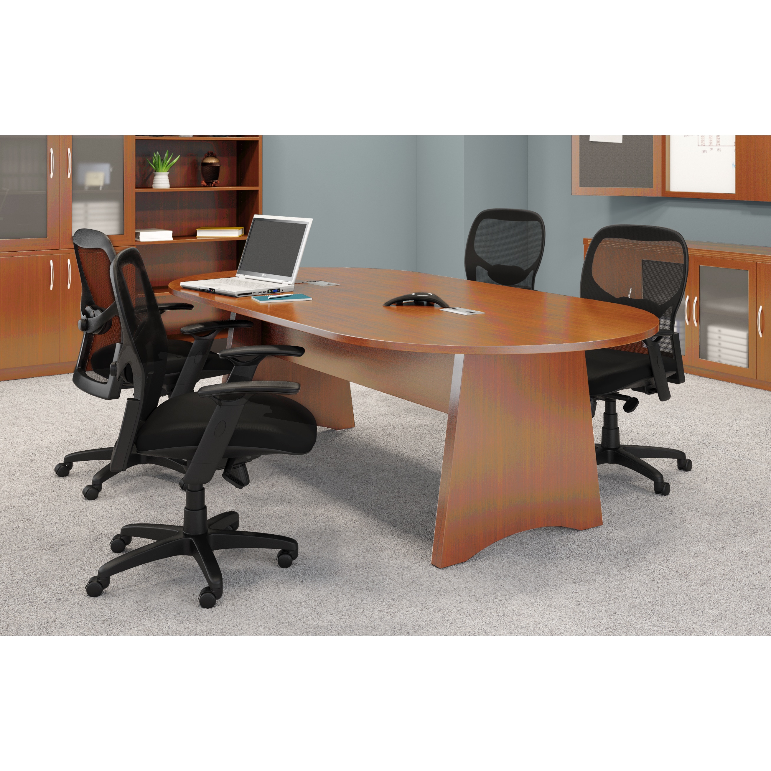 Shop Mayline Brighton 10 Foot Conference Table Overstock 6223380