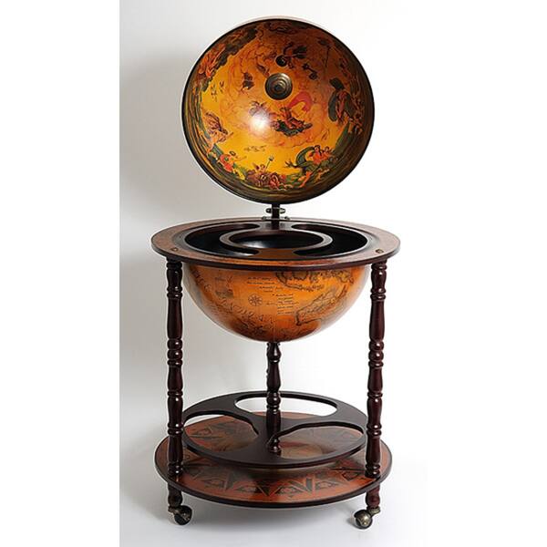 Shop Old Modern Handicrafts Globe Drinks Cabinet Floor Stand