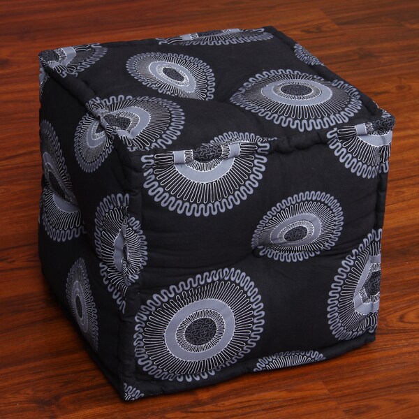 Shop Pouf Ottoman (India) Free Shipping Today 6223609