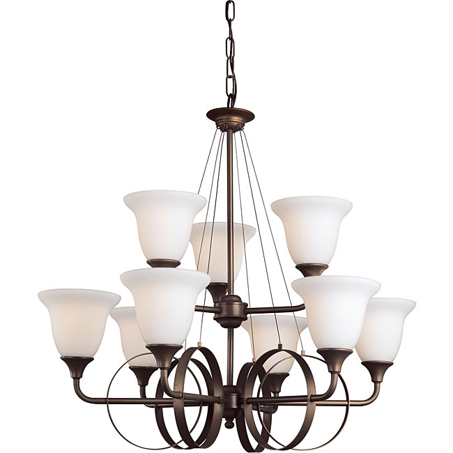 Woodbridge Lighting Fall River 9 light Oil Rubbed Bronze Chandelier