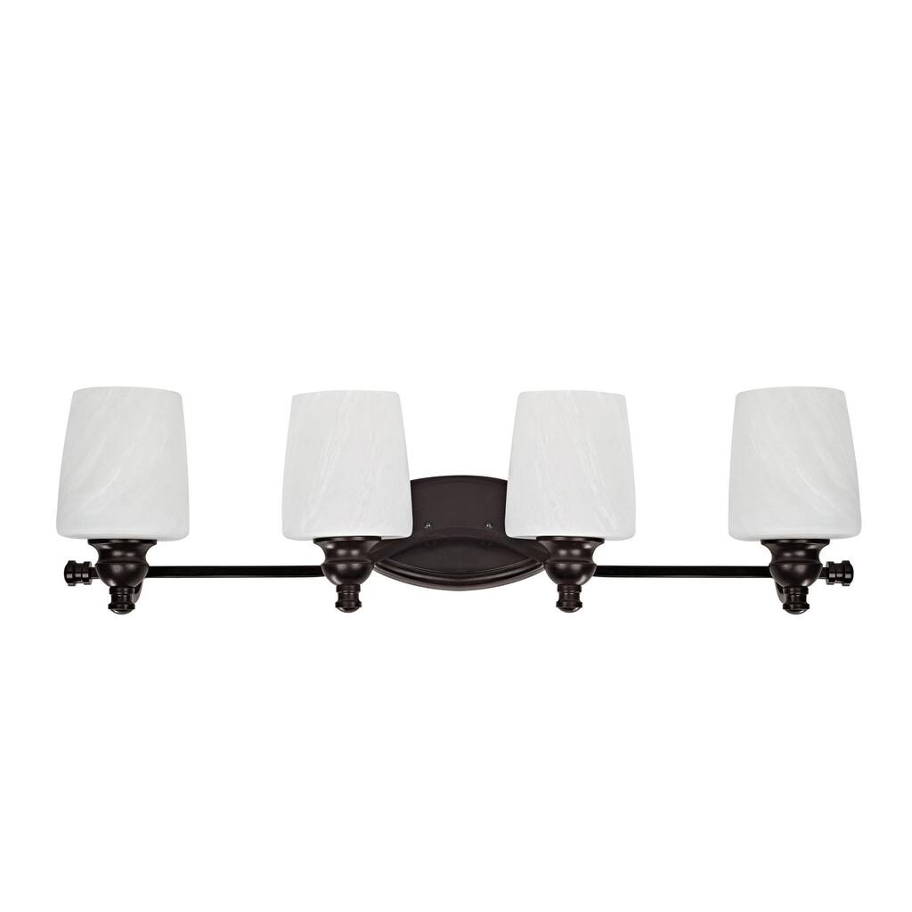 4-light Dark Rubbed Bronze Bath Bar