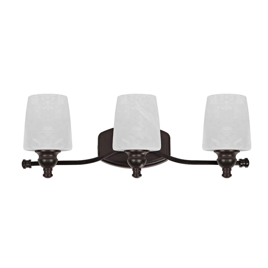 Transitional 3-light Dark Rubbed Bronze Bath/ Vanity