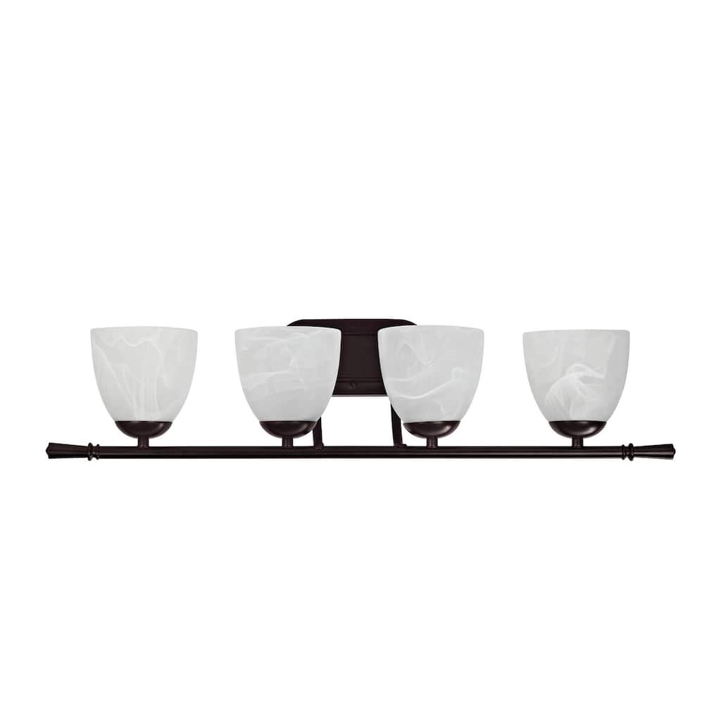 3-light Dark Rubbed Bronze Bath Bar