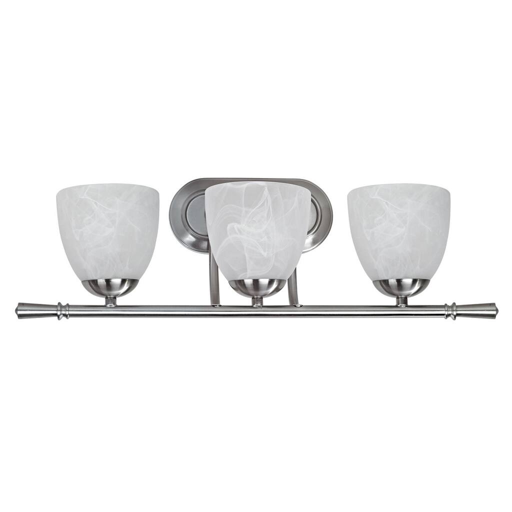 3-light Brushed Nickel Bath Bar