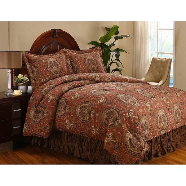 Shop Buchanan Eggplant Queen Size 4 Piece Comforter Set Free