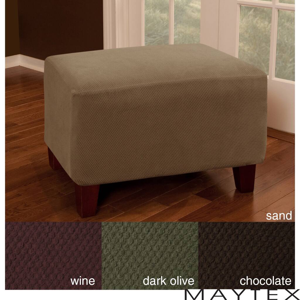 Maytex Stretch Pixel 1-piece Ottoman