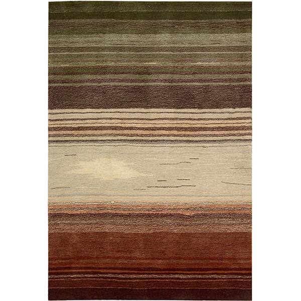 Nourison Contour 8 x 10 Forest Indoor Abstract Mid-Century Modern Handcrafted Area Rug Nourison Contour 8 x 10 Forest Indoor Abstract Mid-Century Modern Handcrafted Area Rug