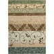 preview thumbnail 11 of 22, Nourison Contour Classic Damask with Scrolling leaves and Geometric Shapes Hand-tufted Area Rug 7' 3" x 9' 3" - Green - Rectangle