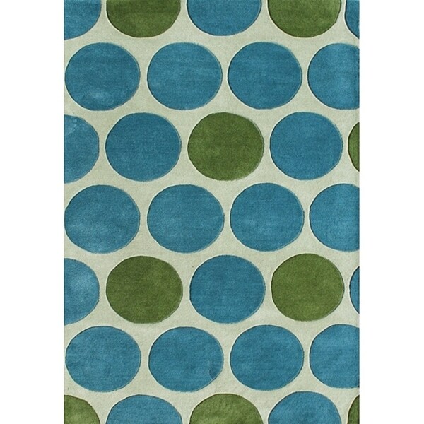 Alliyah Hand Made Black New Zealand Blended Wool Rug (8x10) - 8' x 10'