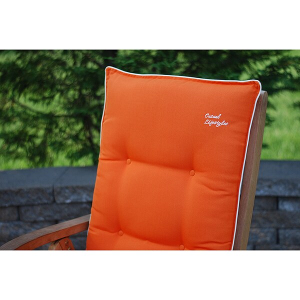 orange patio cushions