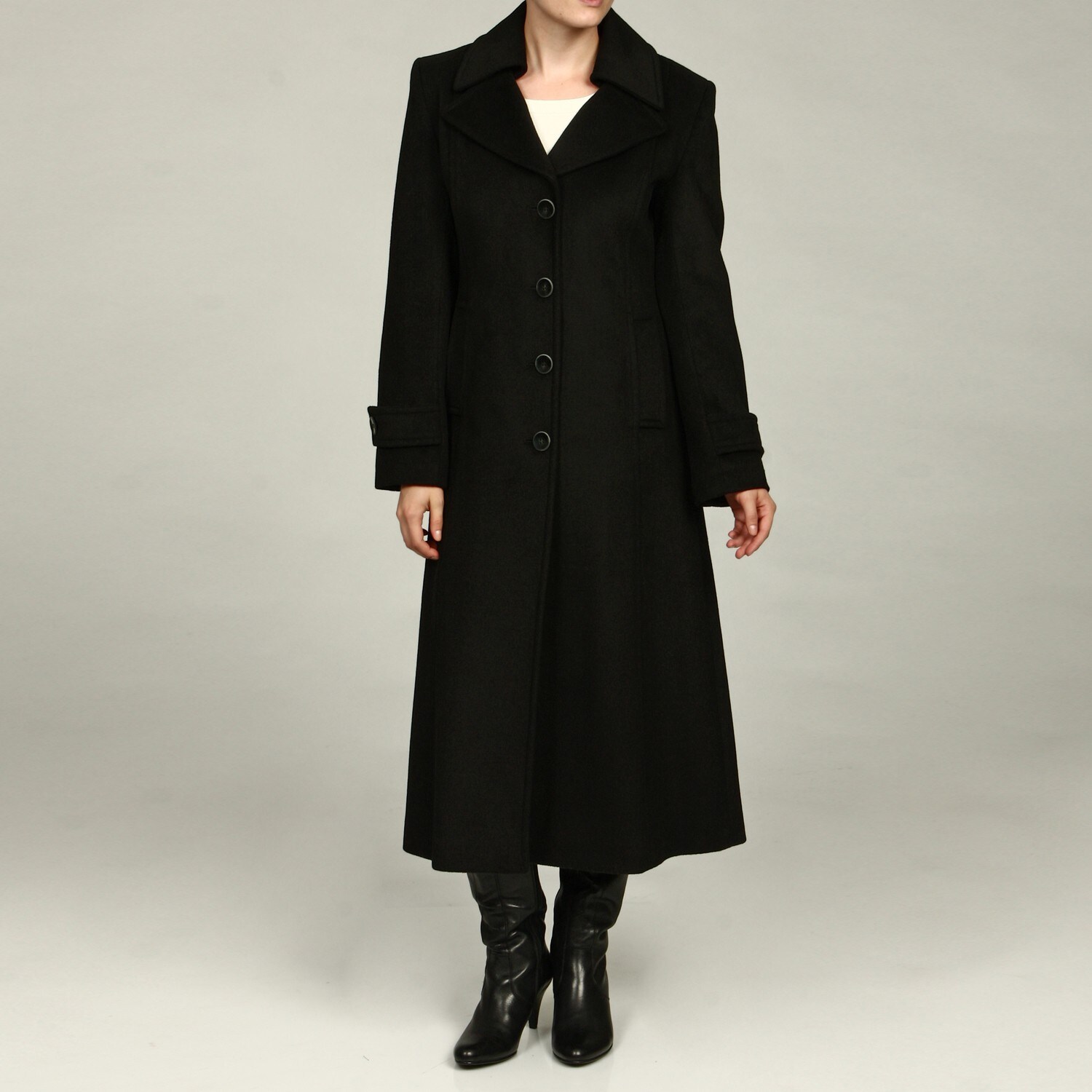 women's wool maxi coat