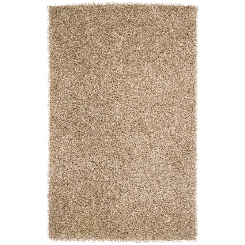Hand-woven Surprise Soft Shag Area Rug - 9' x 13' - 9' x 13' - 9' x 13' - Beige - Rectangle