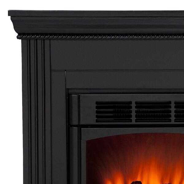 Shop Martel Black Convertible Petite Electric Fireplace Free