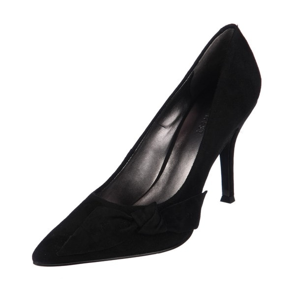 Nine West Womens Frontal Black Suede Leather Dress Pumps