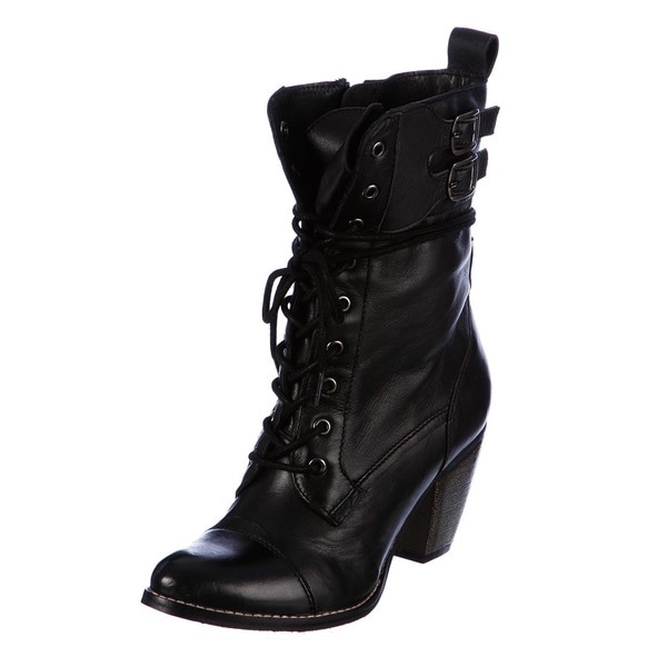 MIA Women's 'Nanette' Lace-up Leather Boots - Free Shipping Today ...