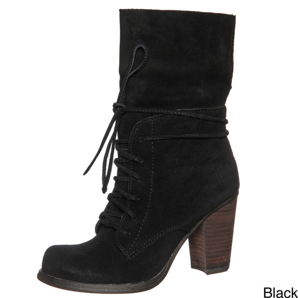 mia suede booties