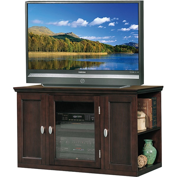 Shop Espresso 42-inch Bookcase TV Stand &amp; Media Console ...