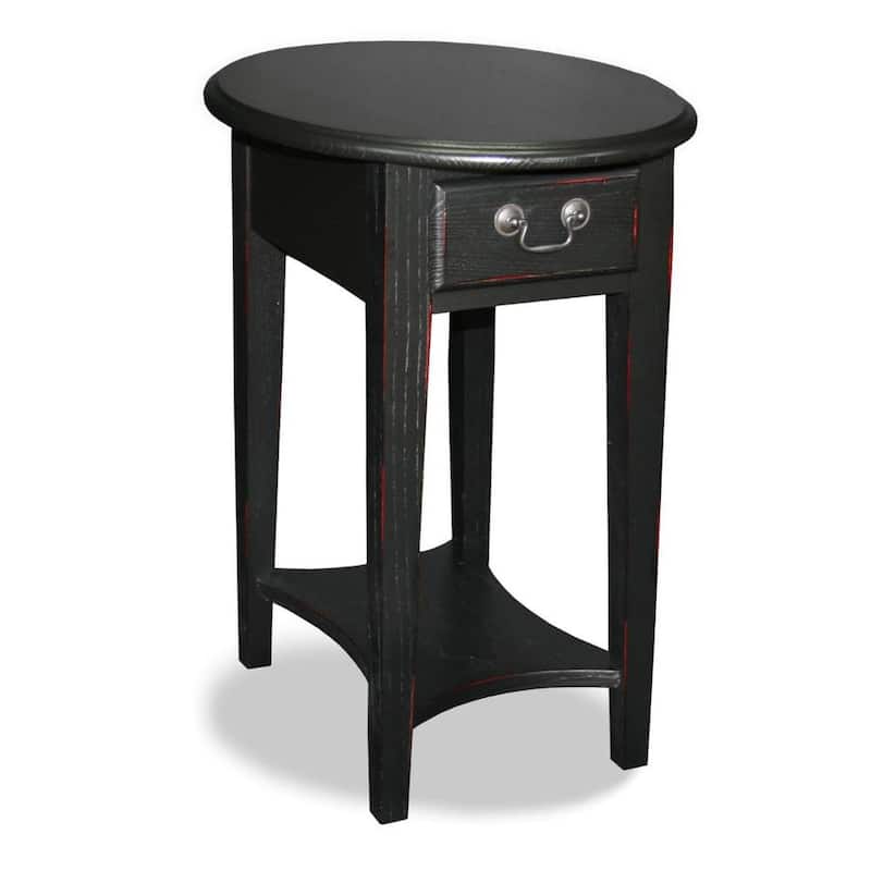 Hardwood Oval Side Table