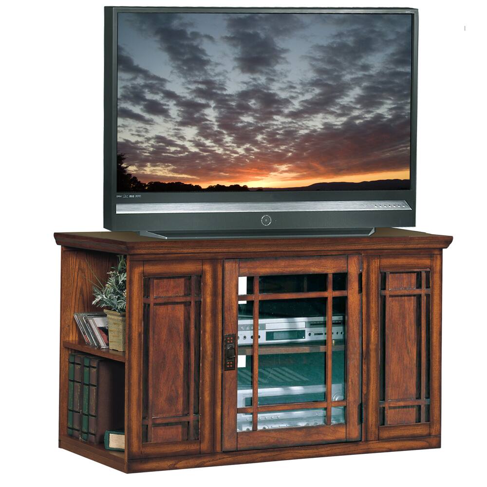 Mission Oak 42-inch Bookcase TV Stand & Media Console
