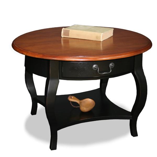 Brown Cherry/ Slate Solid Wood Coffee Table - Overstock ...