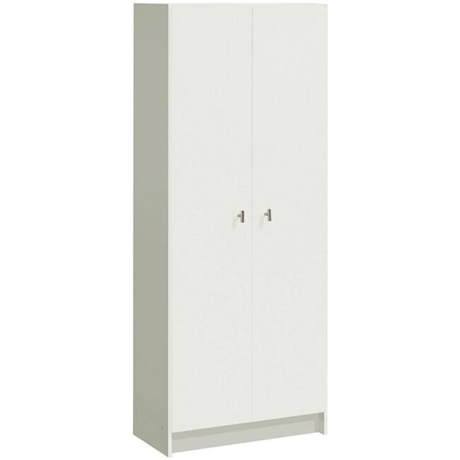 Akadahome Antique White Multipurpose 60-inch Storage Cabinet