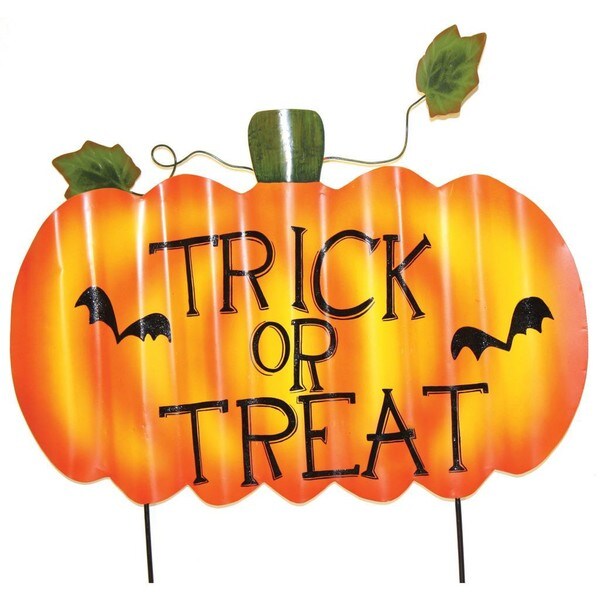 PD Home & Garden Halloween 'Trick or Treat' Yard Sign - Overstock - 6232300