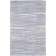 preview thumbnail 1 of 4, Hand-knotted McKinney Abstract Design Wool Area Rug - 5' x 8' - 5' x 8' Grey/Blue - 5' x 8' - Rectangle