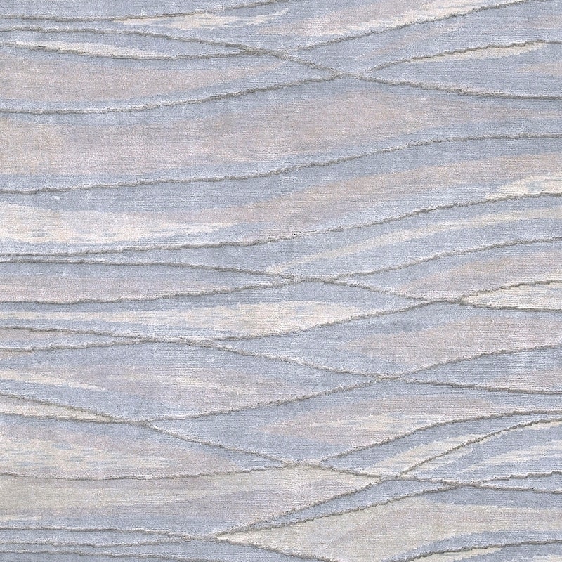 Hand-knotted McKinney Abstract Design Wool Area Rug - 5' x 8' - 5' x 8'