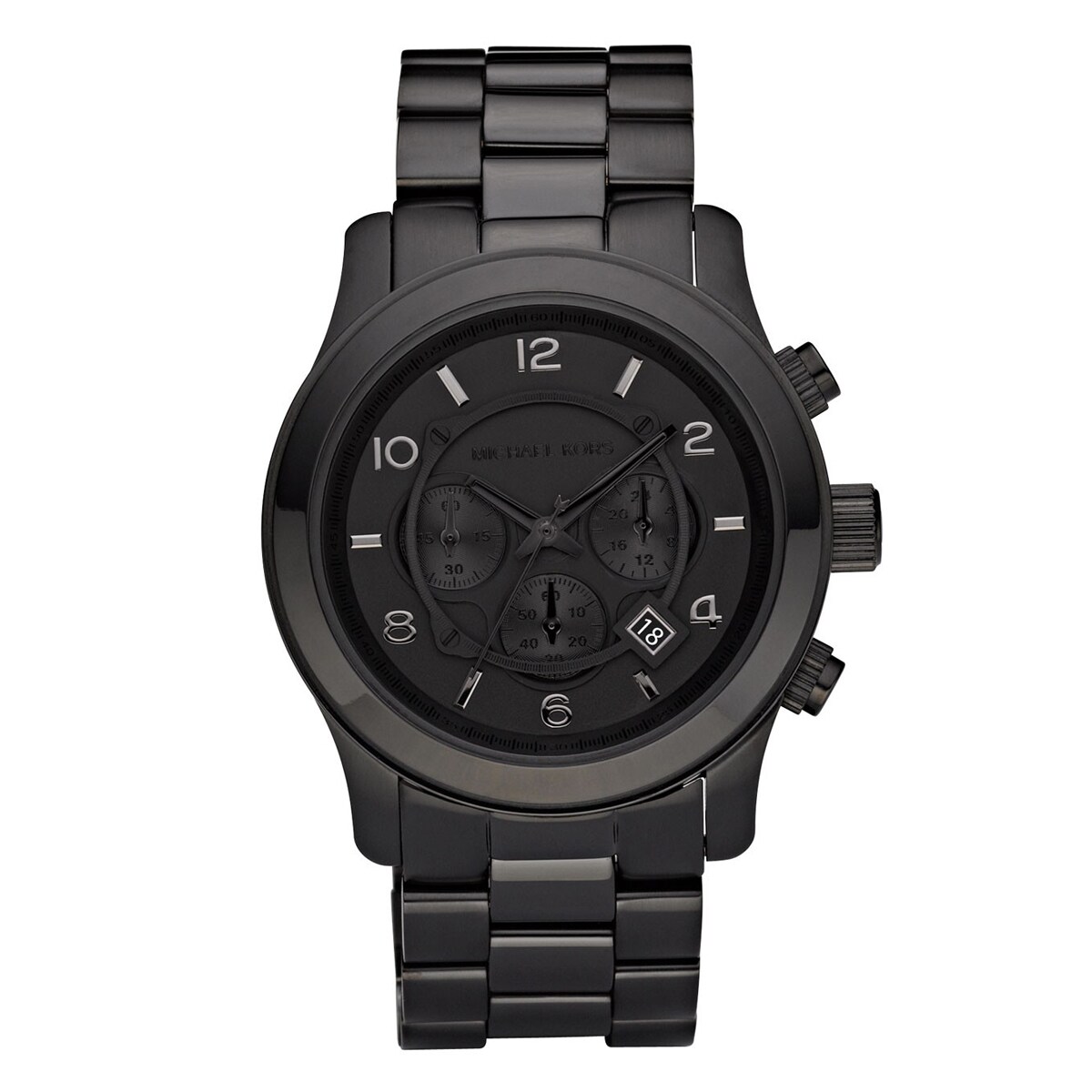 Michael Kors Men's MK8157 Black Stainless-Steel Quartz Watch with Black ...