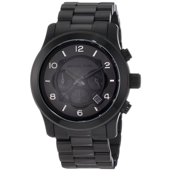 Shop Michael Kors Men's MK8157 Black Stainless-Steel Quartz Watch with ...