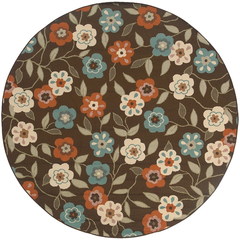 Vista Home Malta Floral Garden Indoor-Outdoor Area Rug