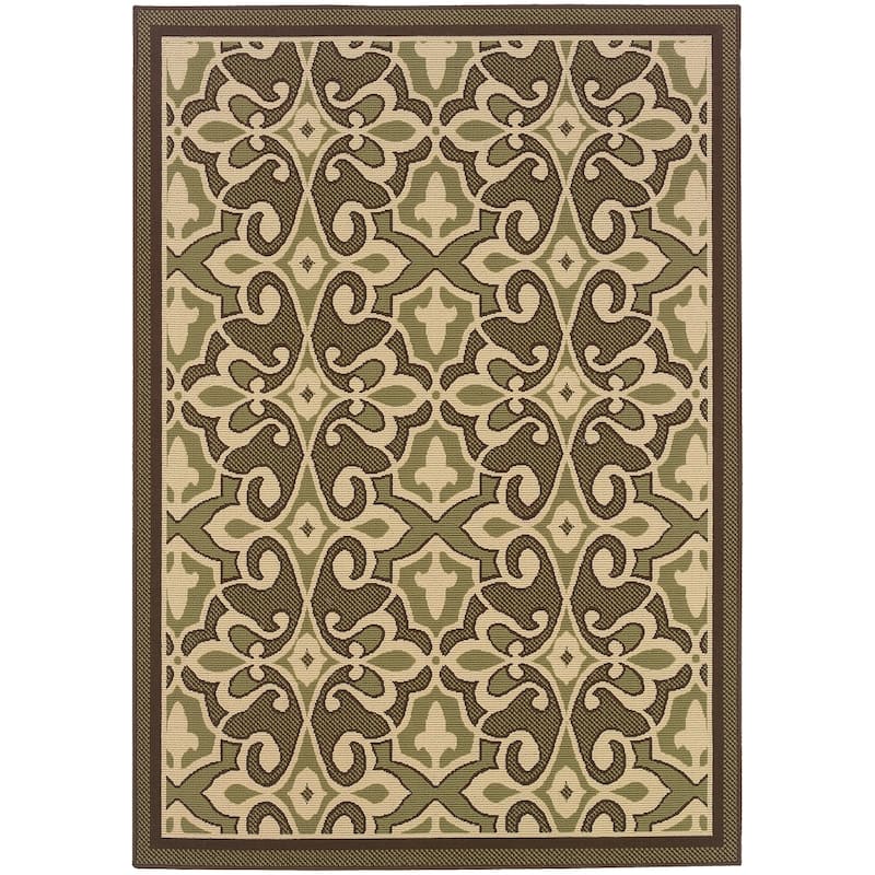 Vista Home Malta Porch Traditions Indoor/ Outdoor Loop Pile Area Rug