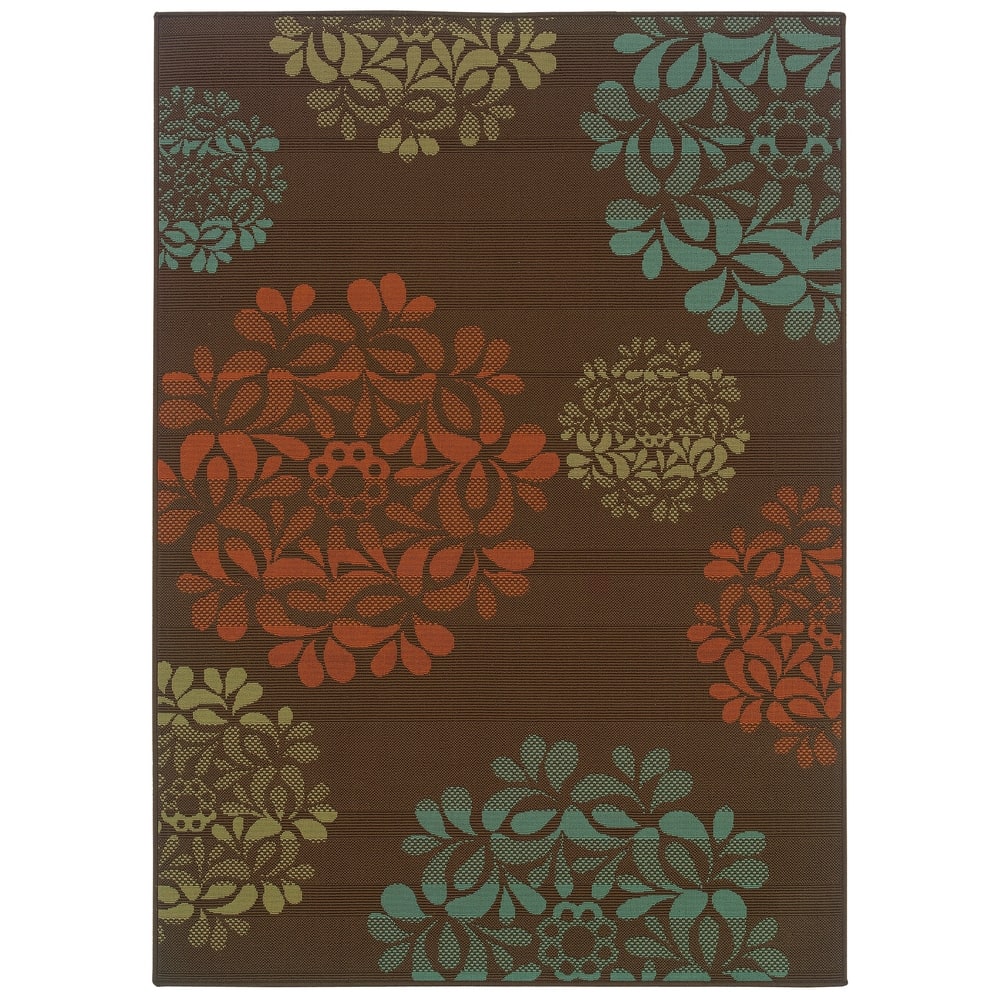 Vista Home Malta Floral Medallions Indoor-Outdoor Area Rug