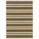 preview thumbnail 1 of 5, Malta Horizontal Striped Indoor/ Outdoor Loop Pile Area Rug