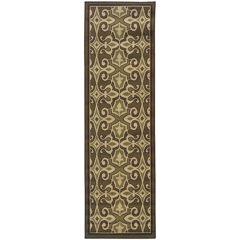 Vista Home Malta Porch Traditions Indoor/ Outdoor Loop Pile Area Rug