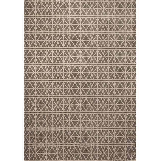 Miramar Grey/ Brown Transitional Area Rug (710 X 10)