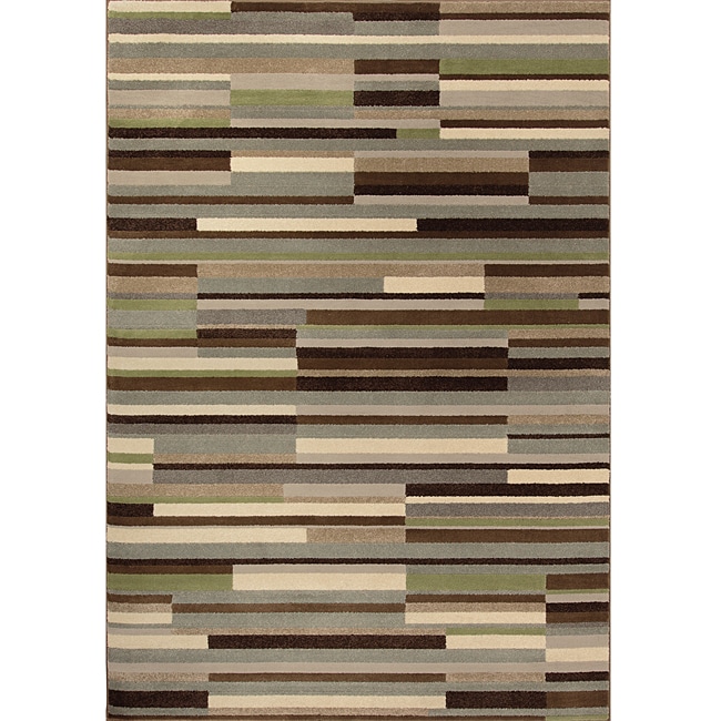 Miramar Grey/ Beige Transitional Area Rug (710 X 10)