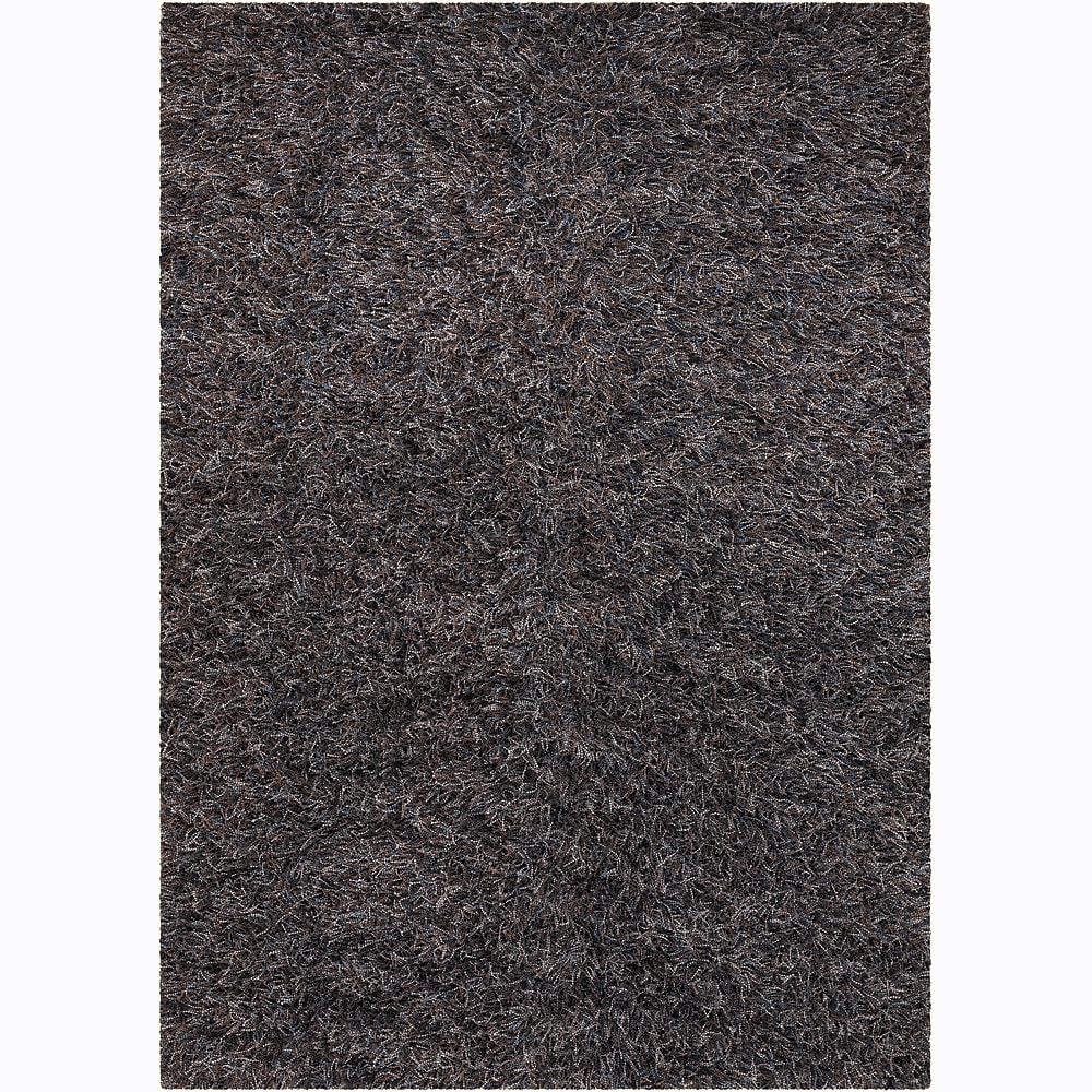 Handwoven Blue/brown/gray Mandara Shag Rug (9 X 13)