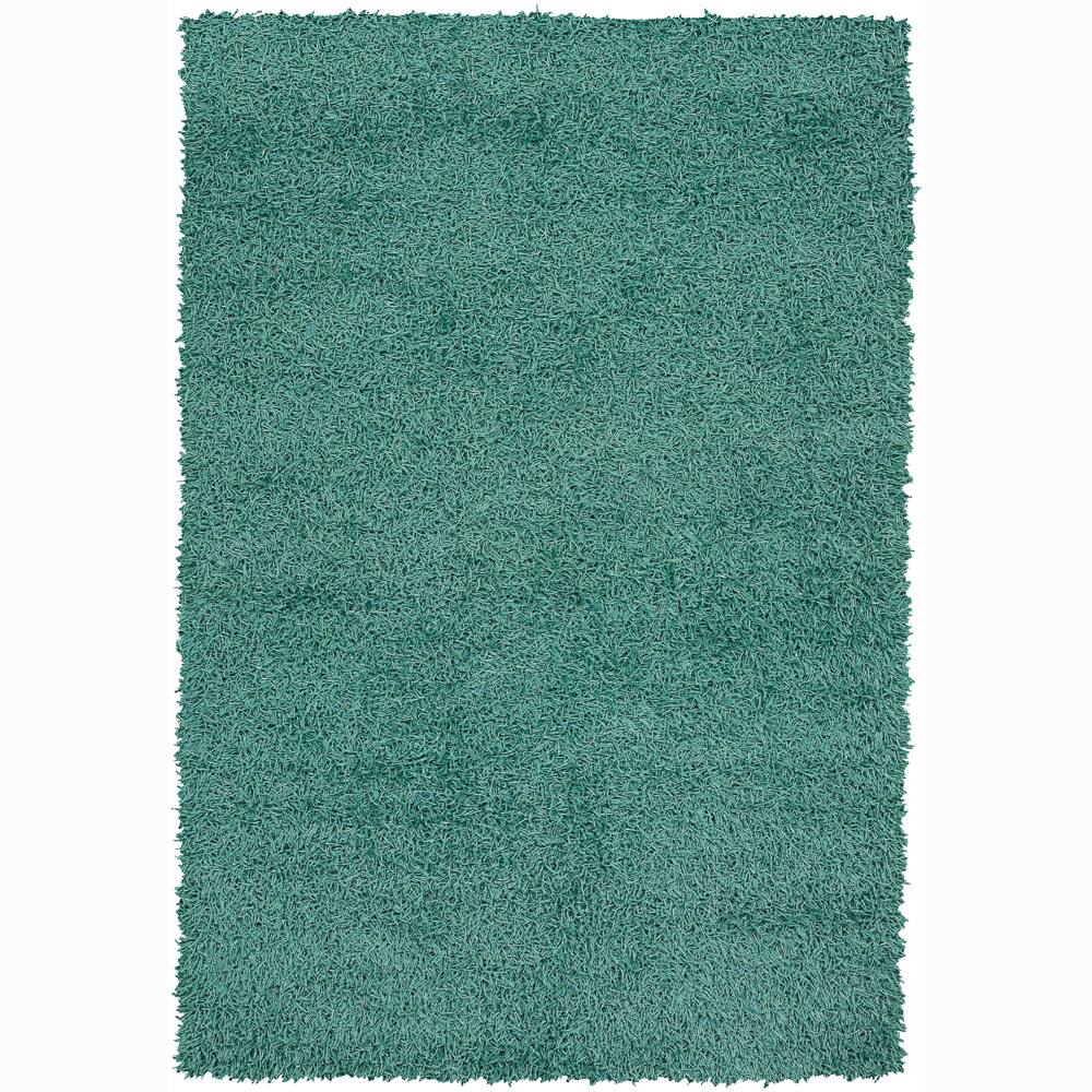 Artist's Loom Hand-woven Shag Rug - 5' x 7'6