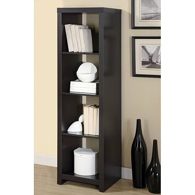 Cappuccino Wood Room Divider Bookcase