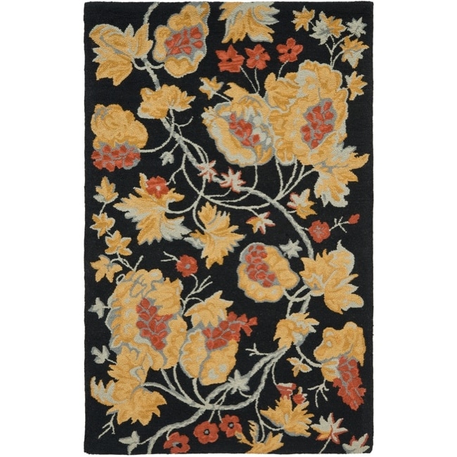 Safavieh Handmade Blossom Rust Wool Rug - 8' x 10'