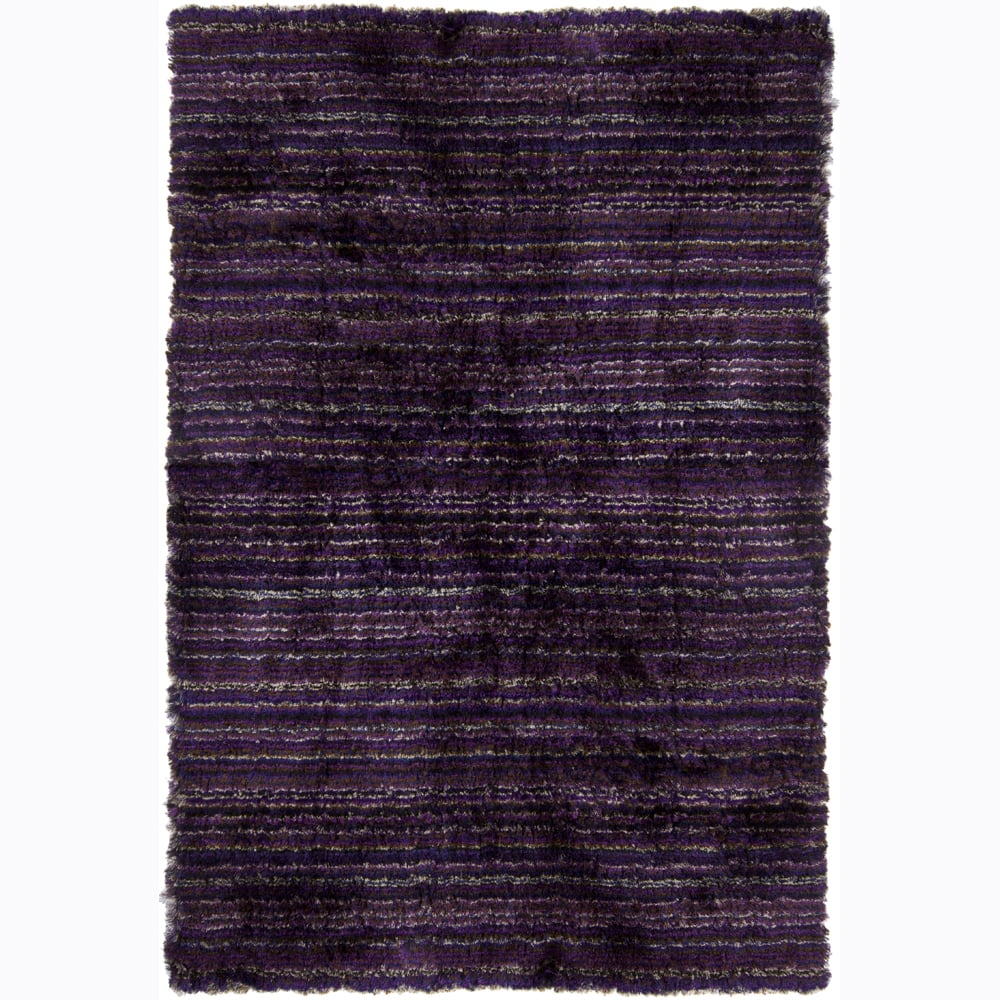 Handwoven Mixed Shade Mandara Shag Rug - 2'6 x 7'6