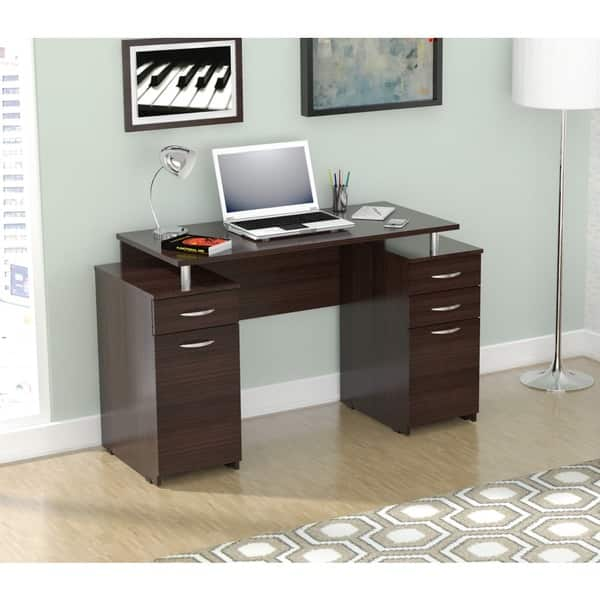 Shop Inval Executive Style Computer Desk Free Shipping Today