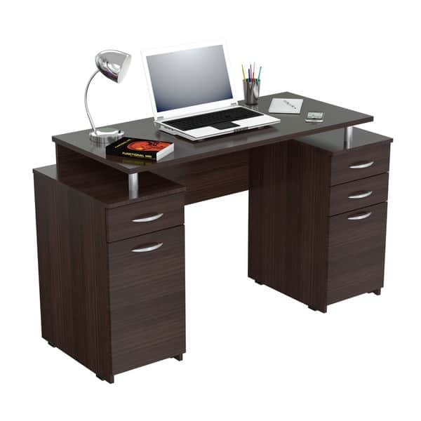 Shop Inval Executive Style Computer Desk Free Shipping Today