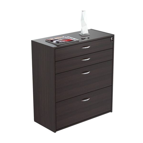 Shop Inval Four Drawer File Storage Cabinet With Locking System Overstock 6234566