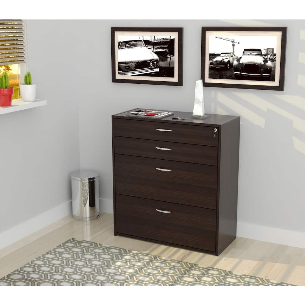 Inval Four Drawer File/ Storage Cabinet with Locking System
