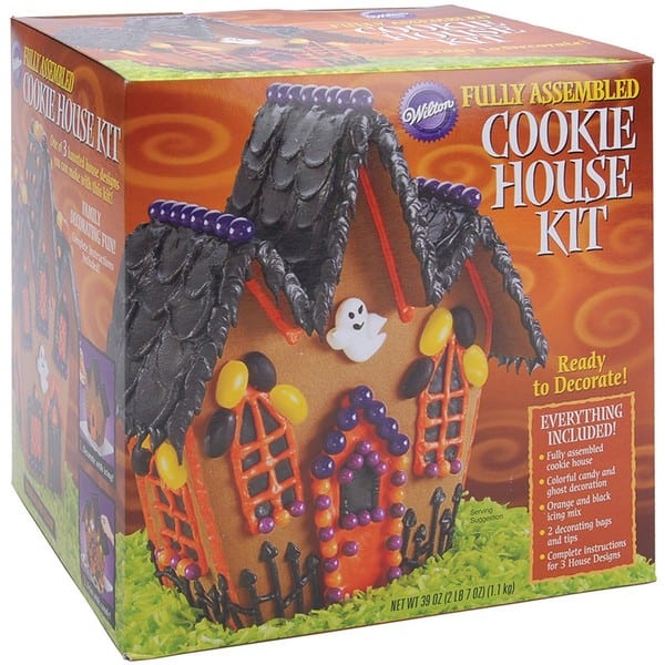Wilton Halloween House Prebaked Cookie Kit (Fully Assembled) Bed